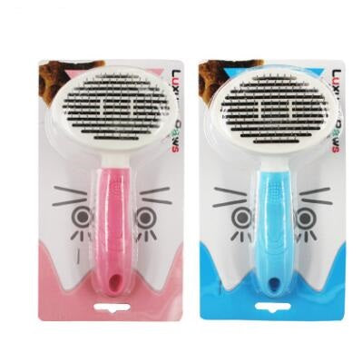 Pet comb automatic hair removal comb dog comb pet self-cleaning comb small dog cat  knot needle comb self-cleaning comb