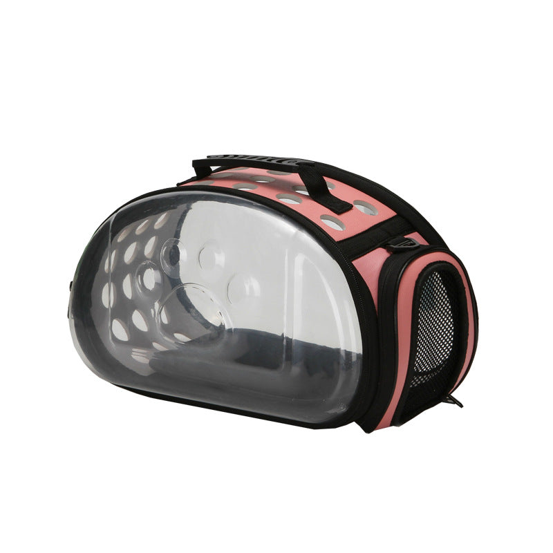 format: Pink, Color: Trumpet- 36x22x20cm - Net red pet handbag