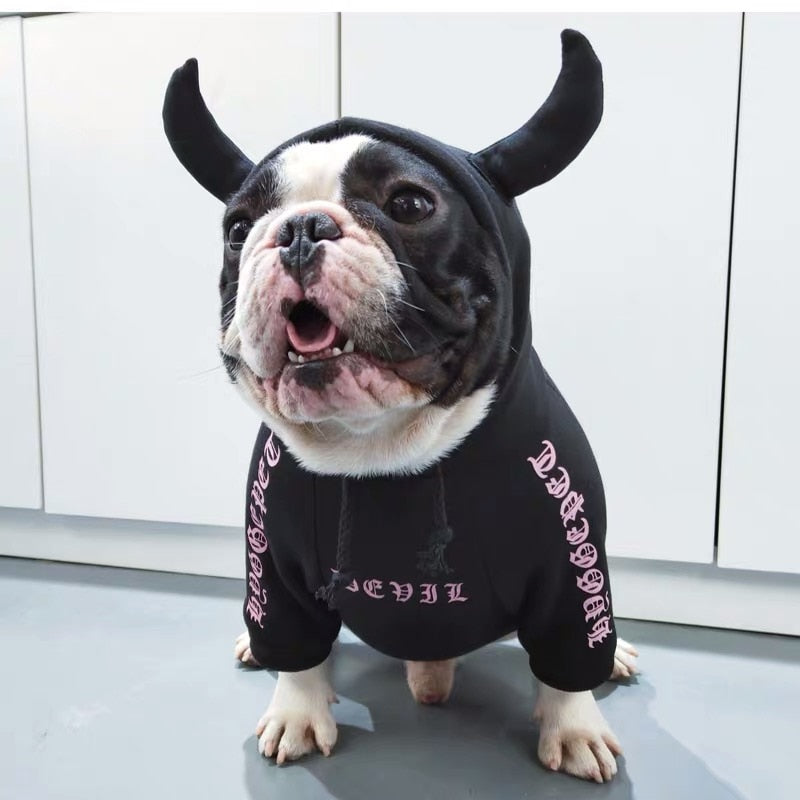 Color: Black, Size: 3XL - English cattle and dog clothes