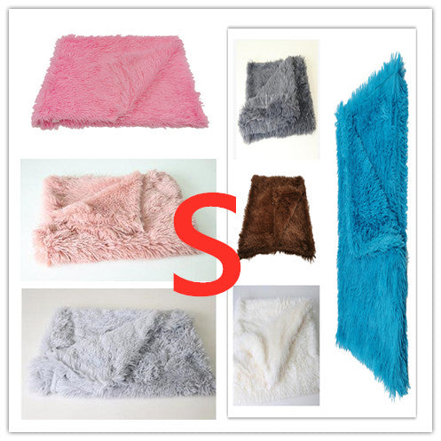 Color: 7color set, Size: S - Benepaw Warm Plush Throw Dog Blanket