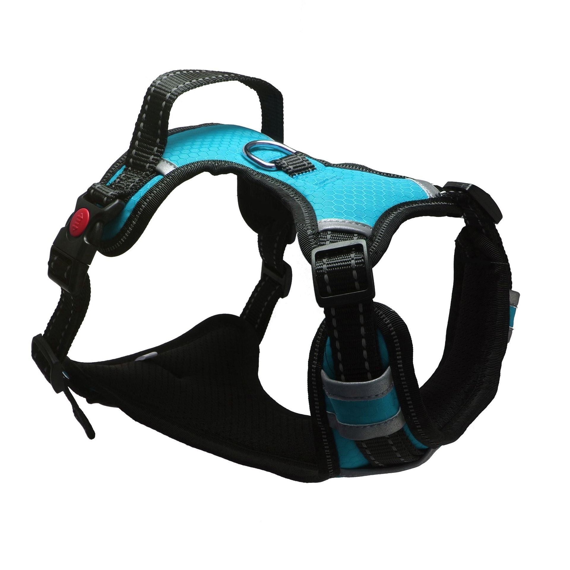 Color: Sky blue, Specification (length * Width): XL - Explosion-proof Medium And Large Dog Pet Chest And Back Traction