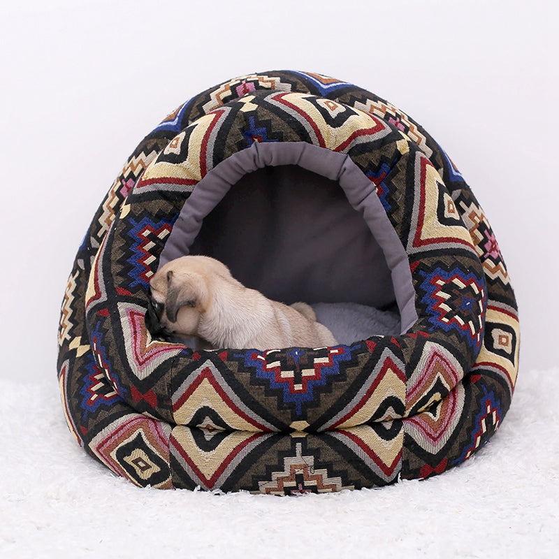 Color: Retro, Size: M - Dog Bed Small And Large Dog And Cat Nest Pet Products