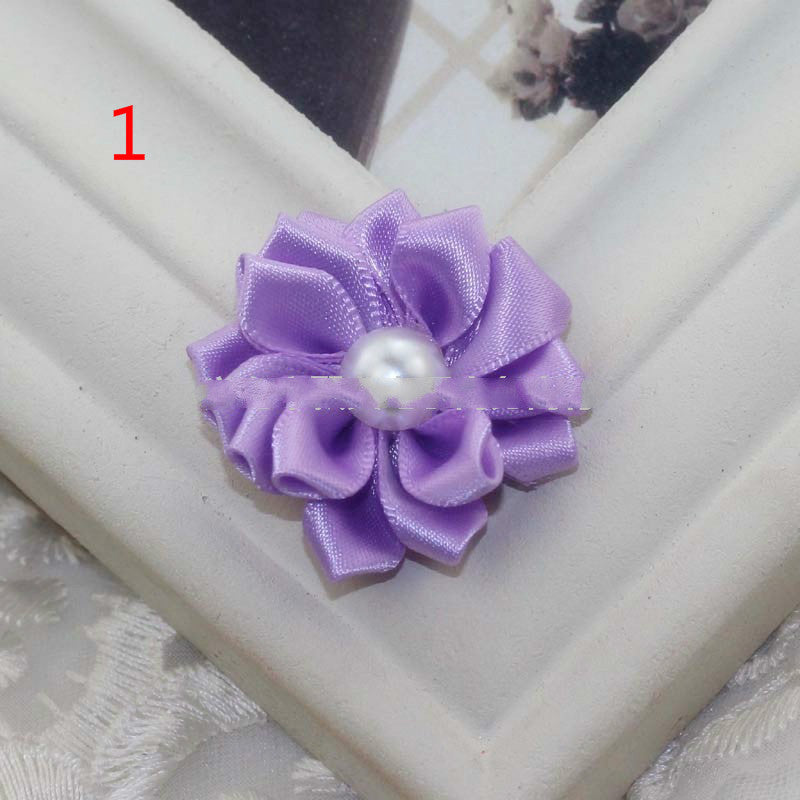 Ribbon Handmade Pearl Flowers