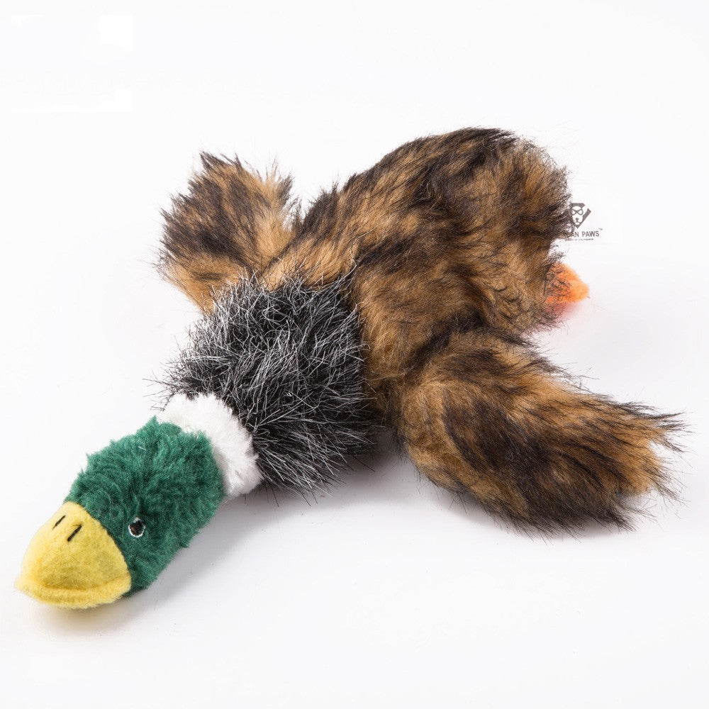Color: Wild duck s - European And American Sounding Bionic Pet Plush Doll