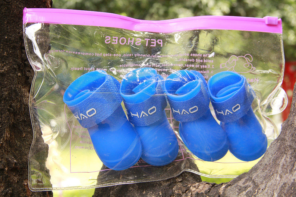 Color: Blue, Size: S - Pet dog shoes