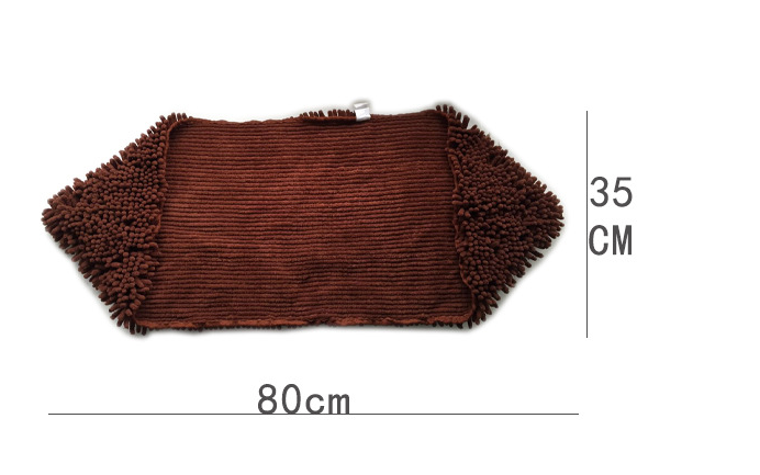 format: Large size, Freight number: Coffee - Pet Bathing Dry Hair Towel Chenille Quick-drying Extra Large Absorbent Towel
