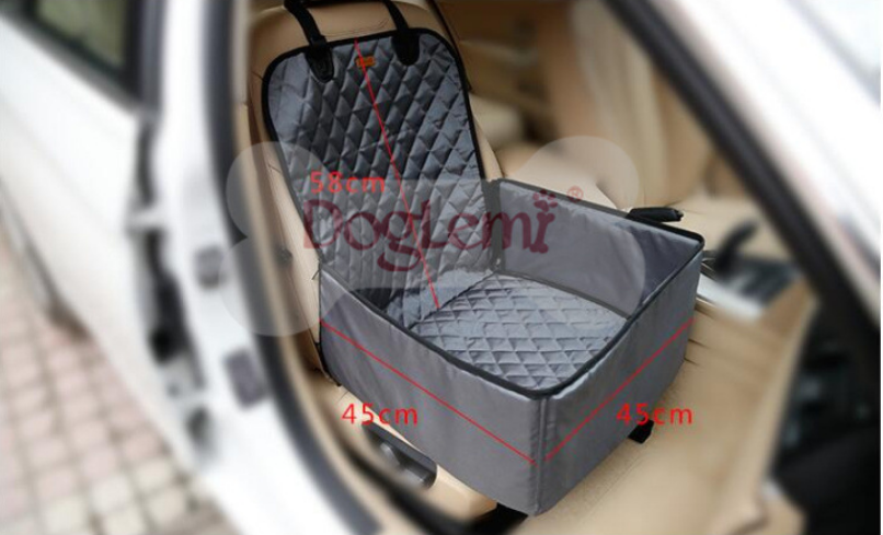 Color: Gray, style: NO toy - Pet Seat Thickening Pad Waterproof for Car