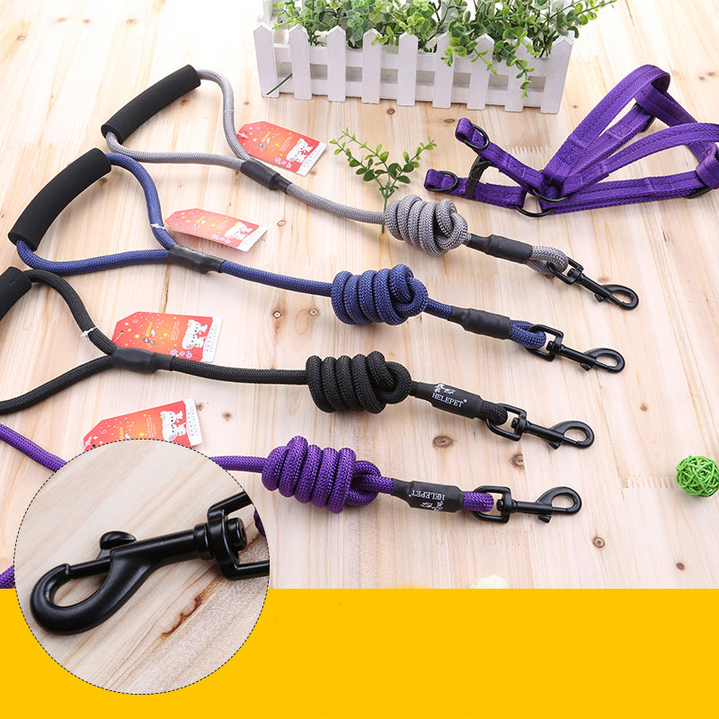 Color: Blue, Size: 1cm - Pet nylon leash