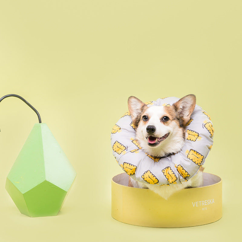 Color: Cookies, Size: XXL - Dog cat bib head circle