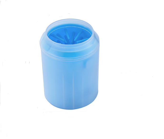 Specifications: M, Item number: blue - Pet Paw Cleaner Cleaning Kit Cup Soft Brush Can