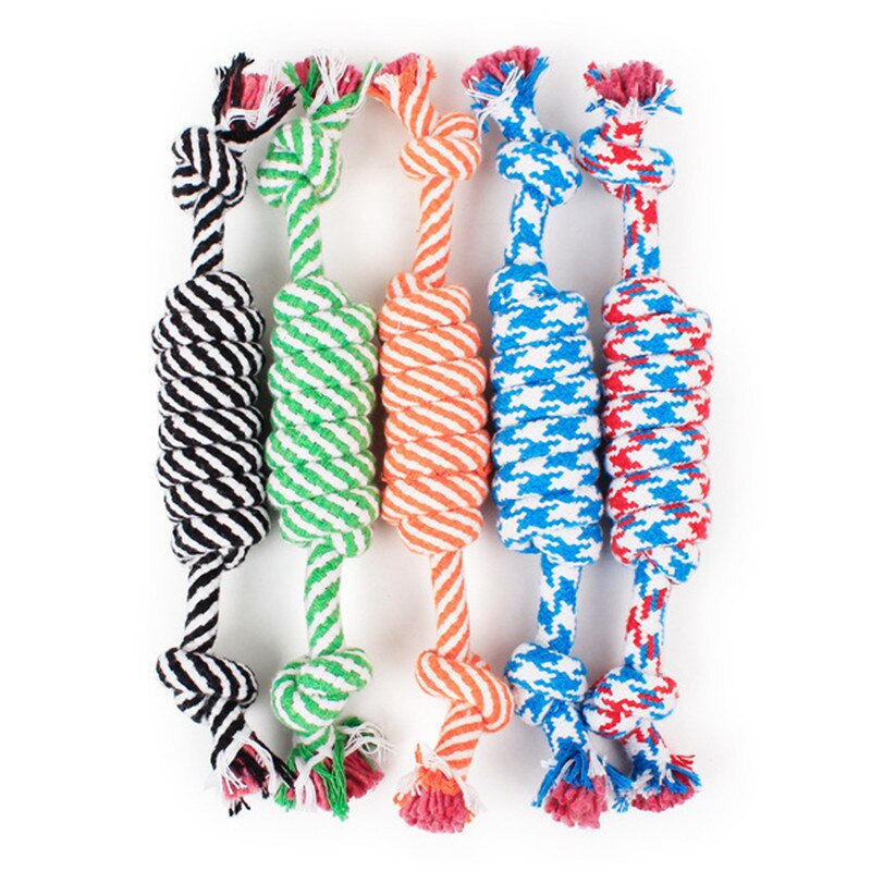 Pet cotton rope toy molar bite rope