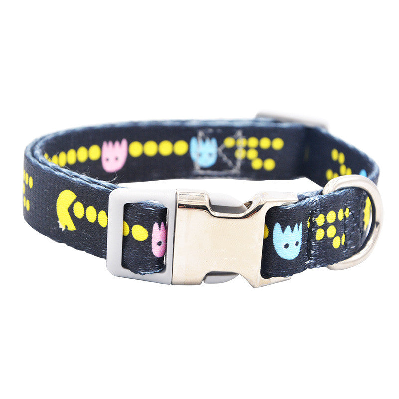 Color: Black, Size: L - Fashion Colorful Personalized Pet Dog Tag Collar Custom Engraved Nameplate ID Anti-Lost