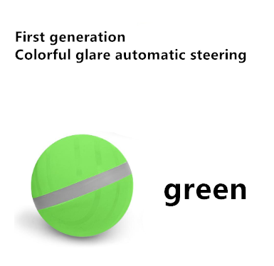 Color: Green first generation - Smart Pet Toy Ball USB Charging