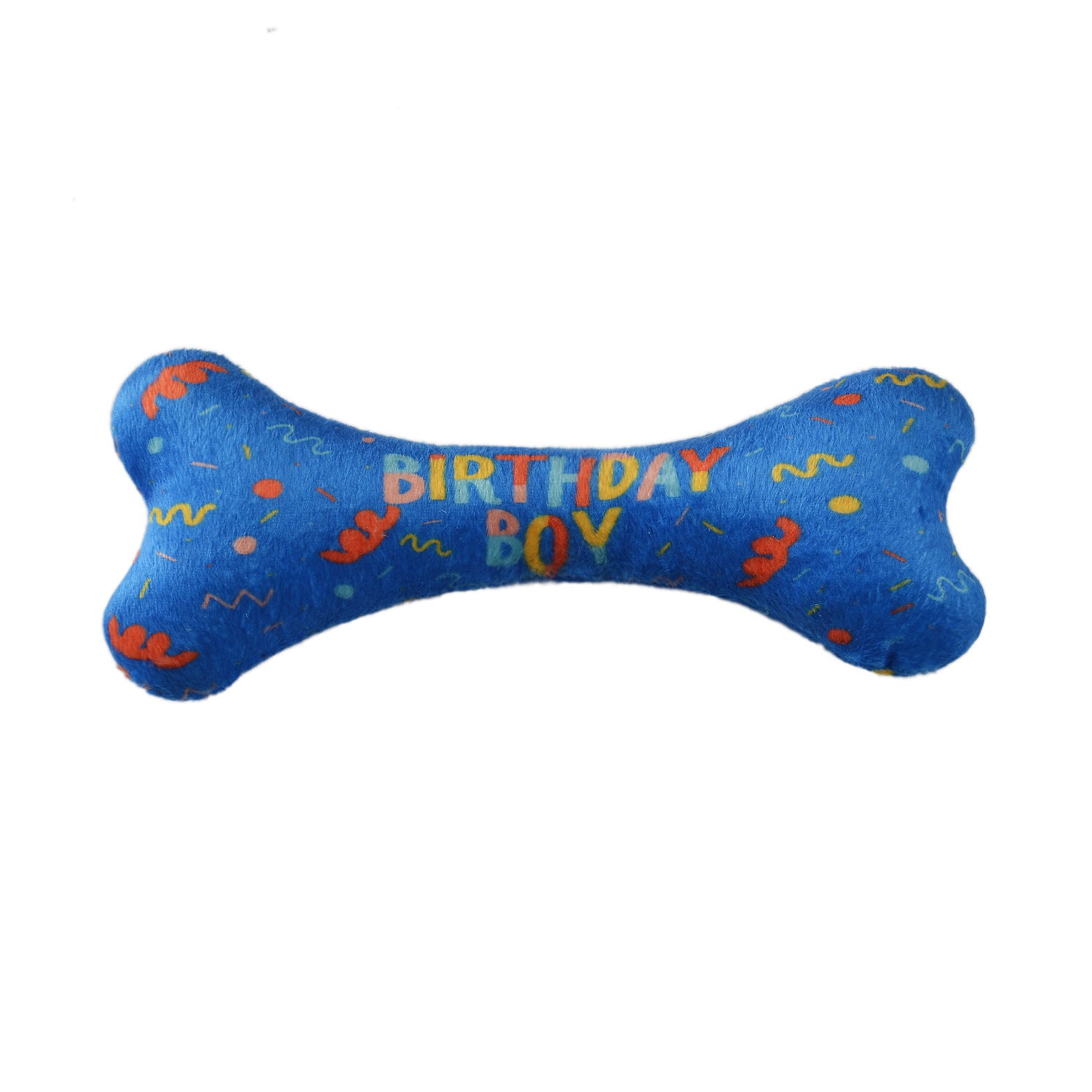 Color: Blue, style: Bone - Pet triangle scarf Dog birthday toy bone saliva towel