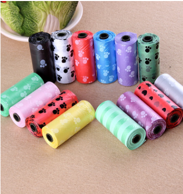 Color: Color, style: 10Rolls - Pet bone type garbage bag dispenser
