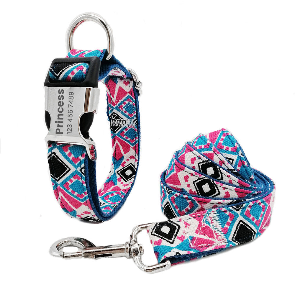 Color: Blue, Size: M - Pet collar