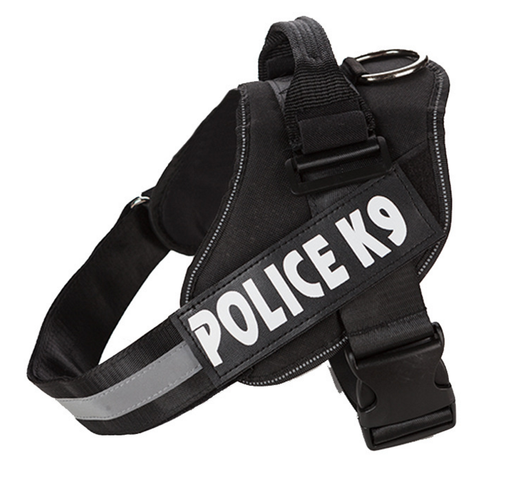 Color: black, Size: M - Explosion-proof Oxford Cloth K9 Chest Back Dog Strap