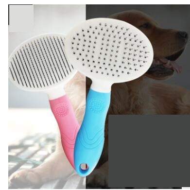 Pet comb automatic hair removal comb dog comb pet self-cleaning comb small dog cat  knot needle comb self-cleaning comb