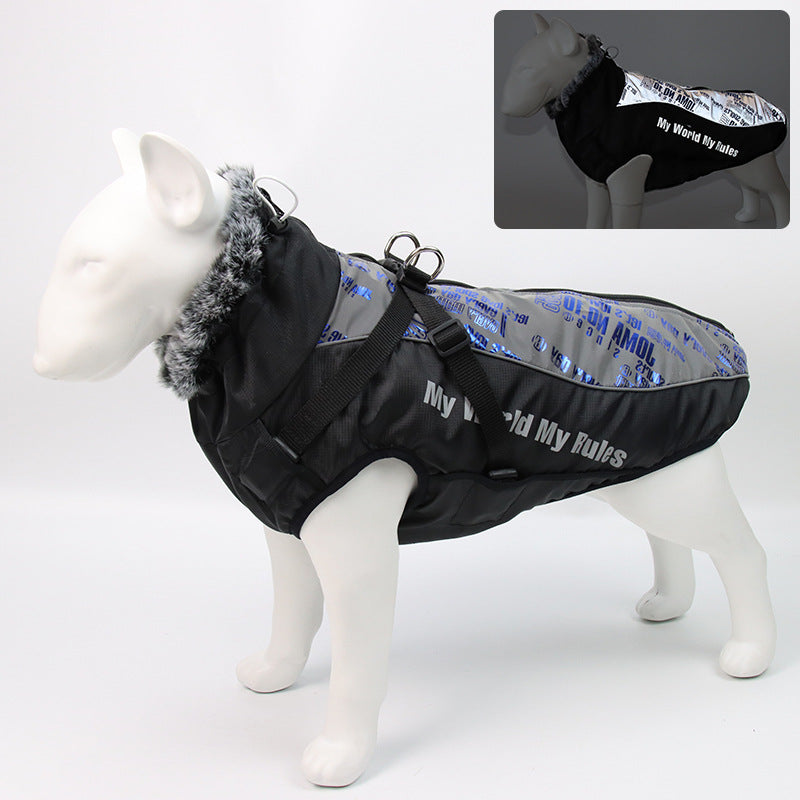 Color: Cool white blue, Size: XL - Thicken warm winter cotton vests