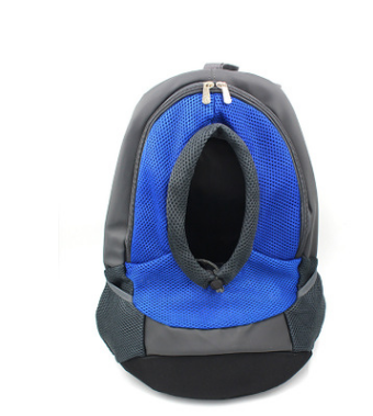 Color: Blue, Size: L - Pet backpack dog out portable breathable bag