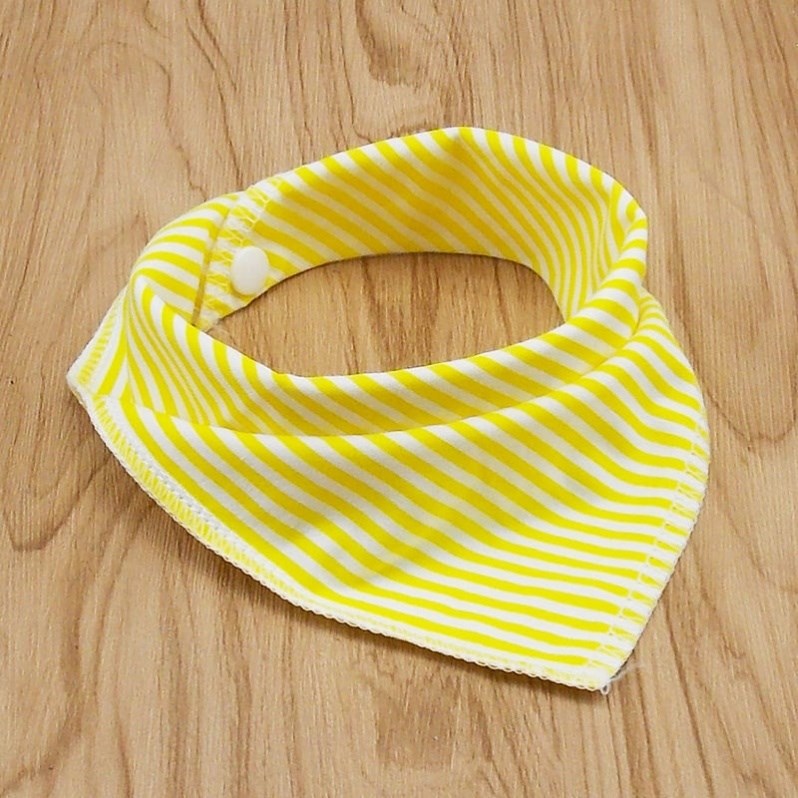 Color: Yellow - Cat and dog triangle scarf