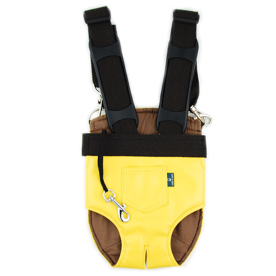 Color: Yellow, Dimensions: Large - Adjustable Pet Chest Bag, Outdoor Travel Goods