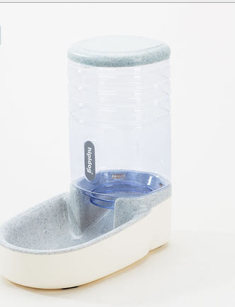 Color: Grey, Model: Feeder - Pet dog automatic feeder microphone dog automatic drinking fountain