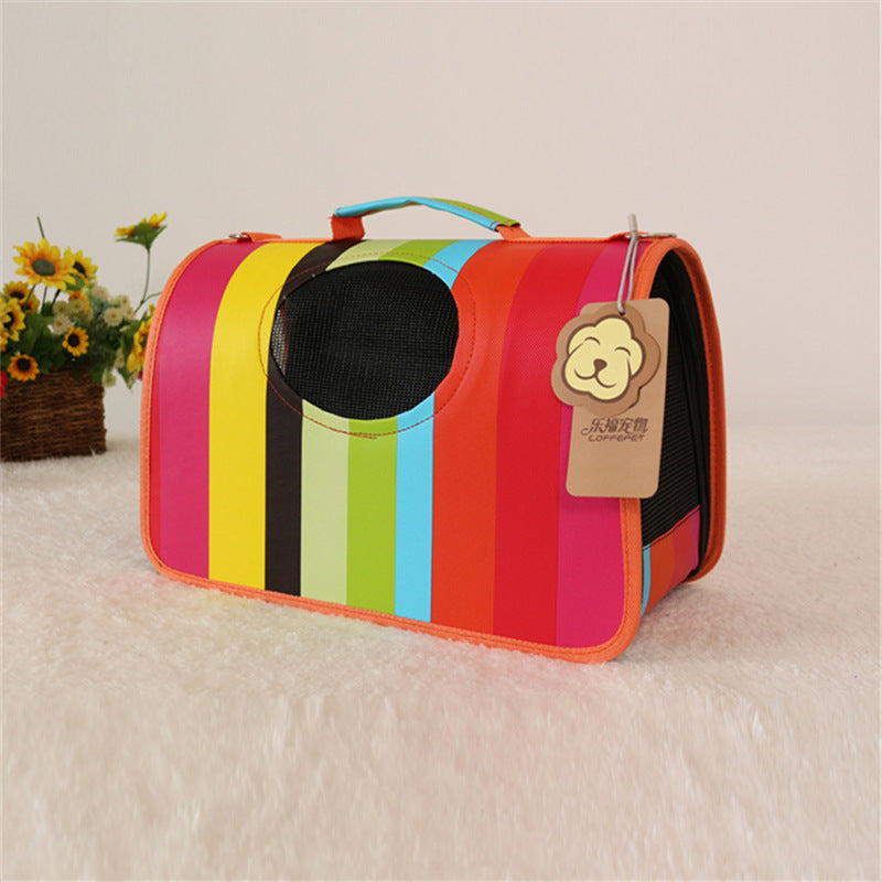 Color: L, format: Red stripes - Dog out bag
