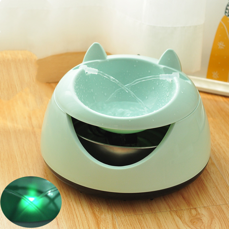 Color: Green, Style: USB - Automatic water dispenser