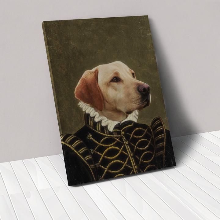 style: Ambassador, Size: 20x25cm - Personalized Pet Canvas Portrait Image