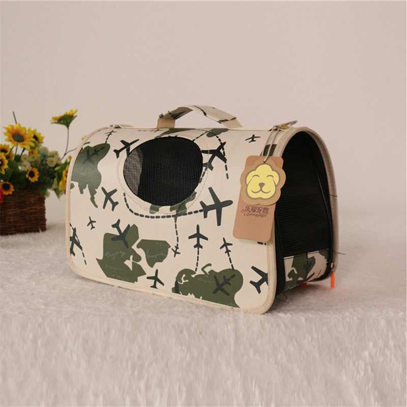 Color: L, format: Green aircraft - Dog out bag