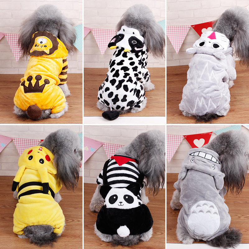 Style: Tiger, Size: XL - Winter clothing for dogs