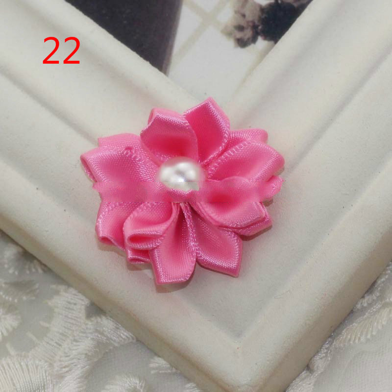 Ribbon Handmade Pearl Flowers