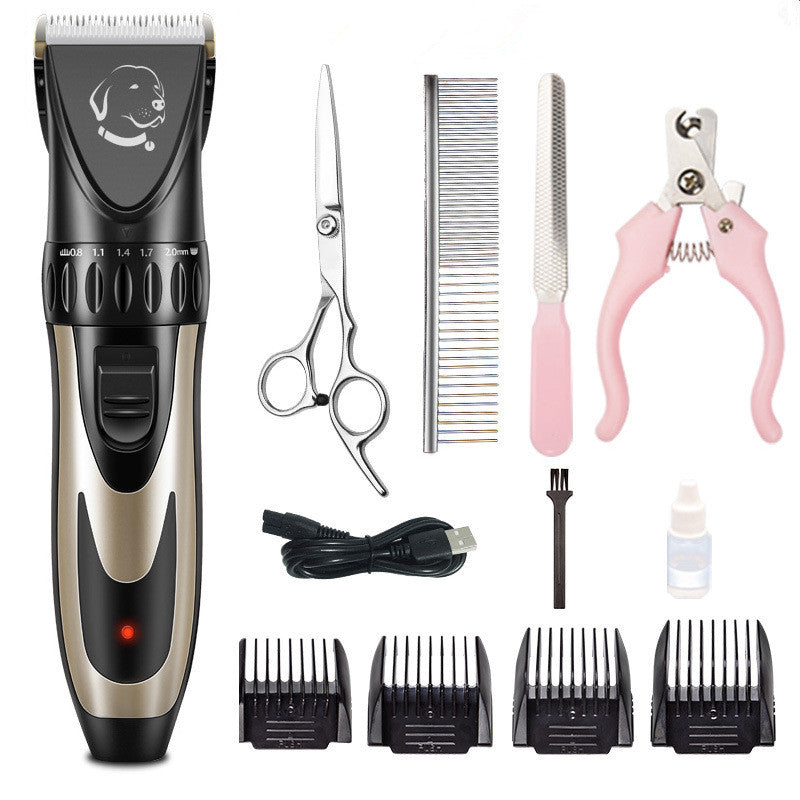 Style: Set B with oil1 - Pet shaver
