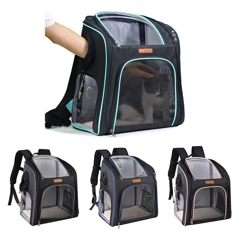 Interactive cat and pet bag backpack