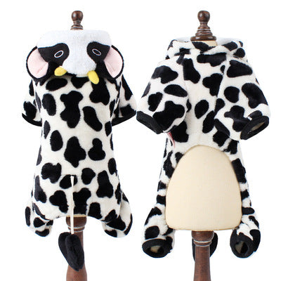 Style: Cow, Size: XS - Winter clothing for dogs