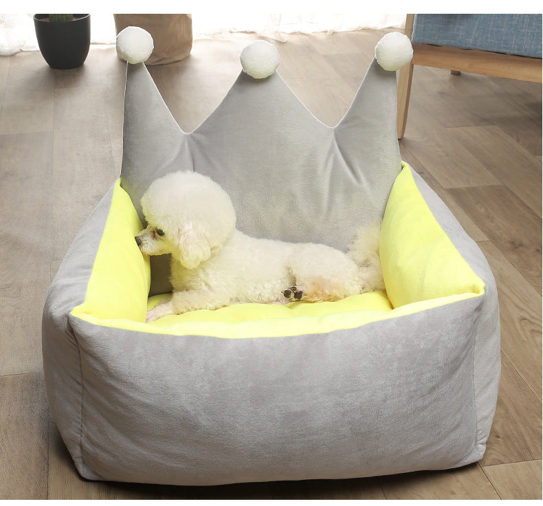 Color: Noctilucent grey, Size: S - Removable and washable dog and cat litter