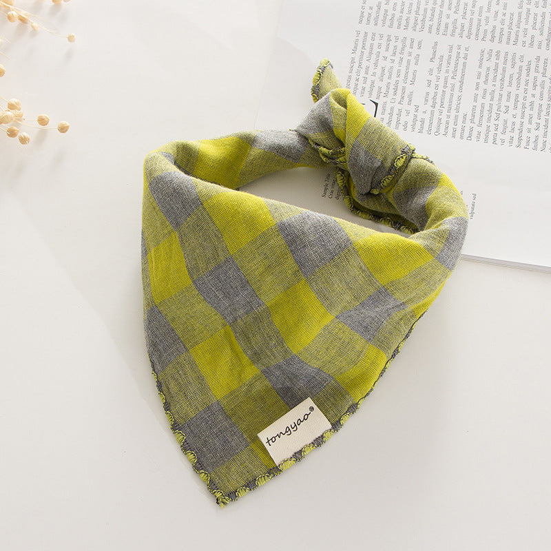 Dog Turban Birthday Gift Water Bib Double-sided Turban