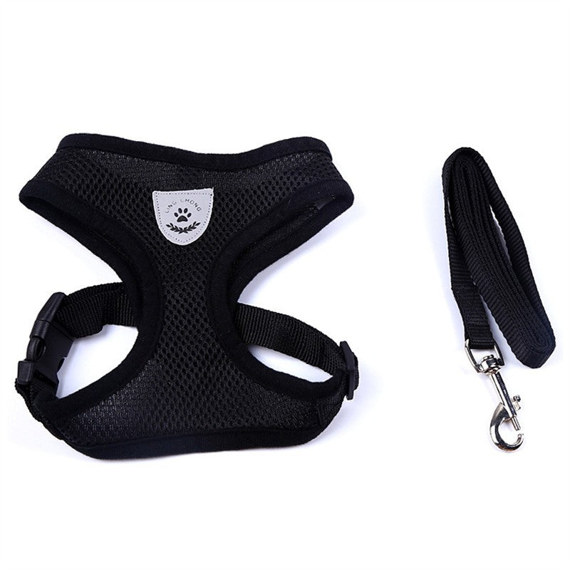 Color: Black, Size: XL - Pet Car Seat Belt Pet Leash
