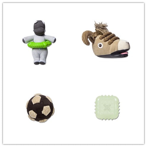 Color: Set3 - Dog toy bite-resistant glow