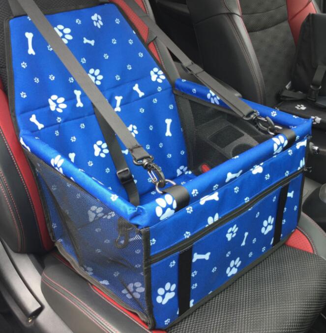 Color: Blue Paw - Waterproof Dog Carrier Seat Long Journeys