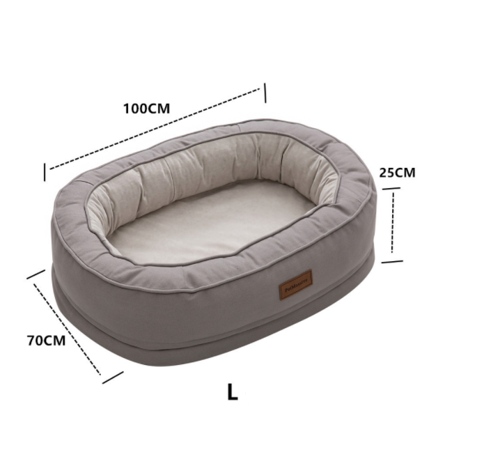 Size: L, Style: Nest - Comfortable Massage Orthopedic Waterproof Cat and Doghouse