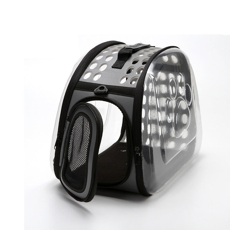 format: gray, Color: Tuba- 42x28x32cm - Net red pet handbag