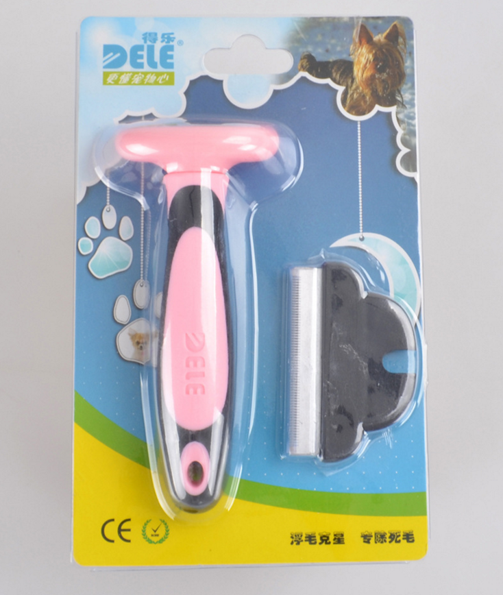 Color: Pink, Size: M - Pet  Hair Removal Comb