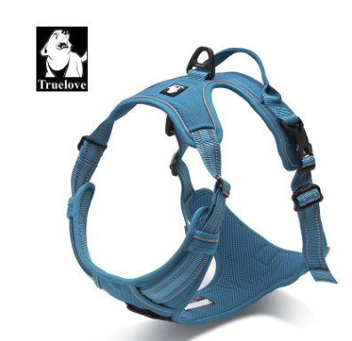 Color: blue, Specification (length * width): XS - Truelove Vordere Bereich Reflektierende Nylon haustier Hund Harness Alle Wetter Padded Einstellbare Sicherheits