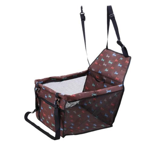 Color: Brown and 70cm belt - Waterproof Dog Carrier Seat Long Journeys