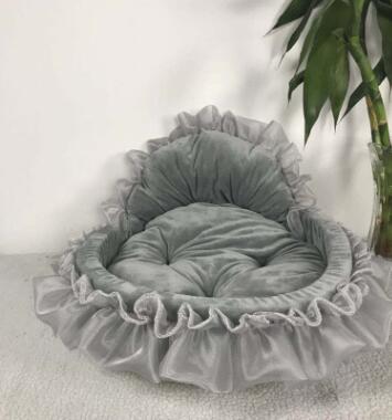 Color: gray, format: L - Winter And Summer Lace Kennel Cat Kennel