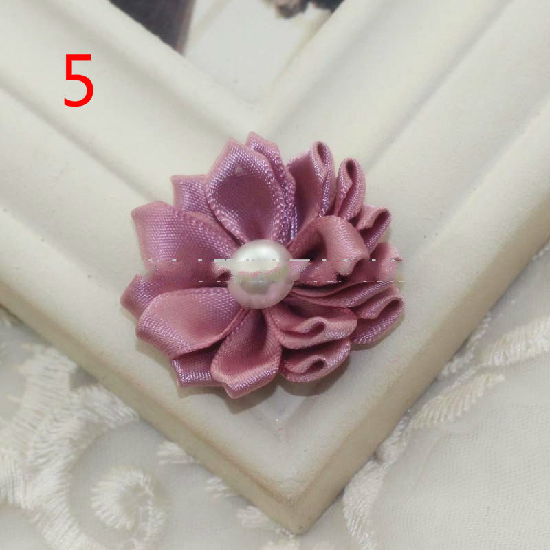Ribbon Handmade Pearl Flowers