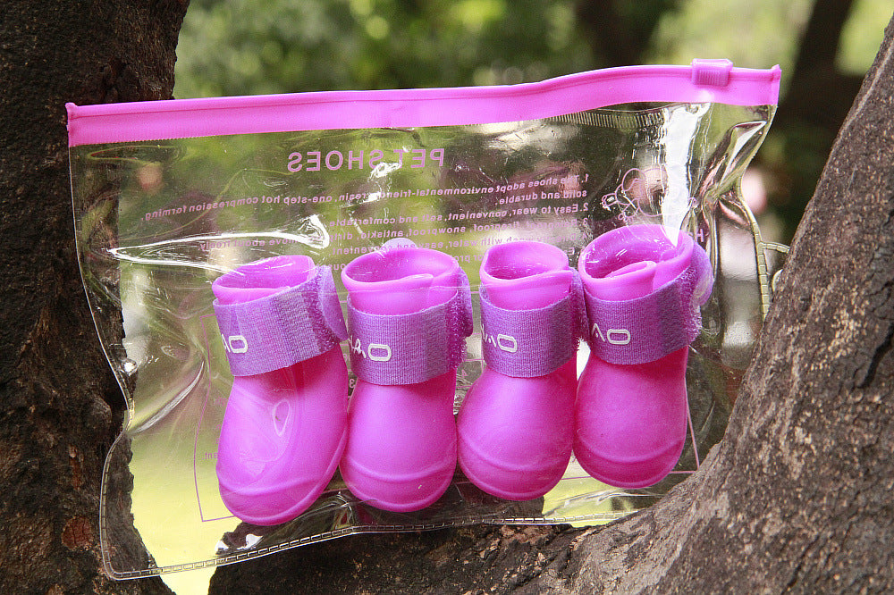 Color: Purple, Size: L - Pet dog shoes