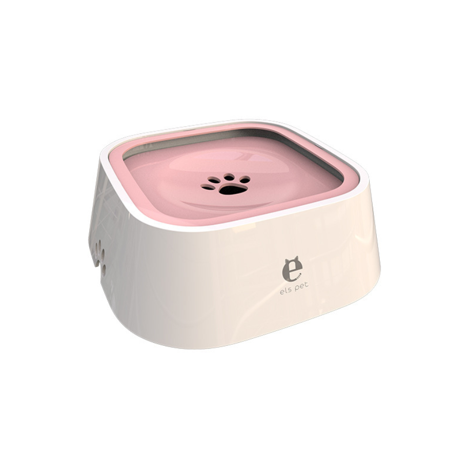 Color: Pink - Non-wet Mouth Dog Bowl, Floating Bowl, Anti-overturning